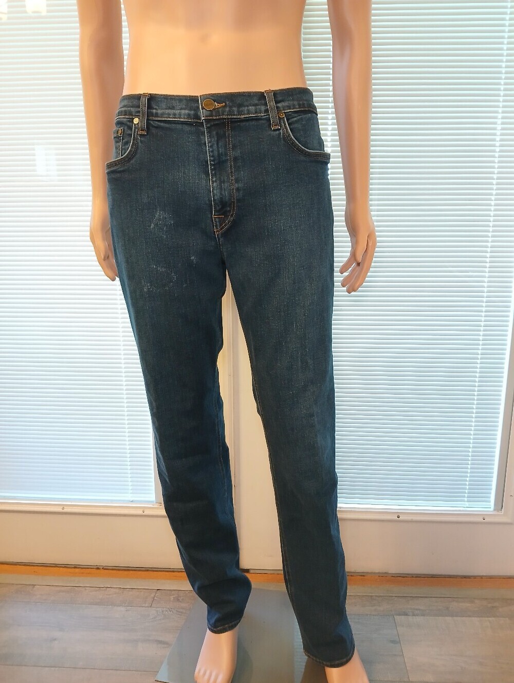 Tecovas Men's Dark Indigo Slim Jeans 38x34